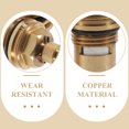 thumbnail image 4 of 2PCS Replacement Thickened Water Faucet Cartridge Hot Cold Bathroom Tap Disc Core for Home (Red), 4 of 8
