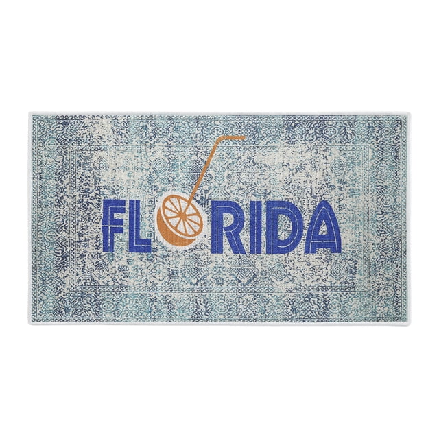 Non-Skid Ultra-Thin Area Rugs Washable Multipurpose 24 x 44 Inches Floor Mat