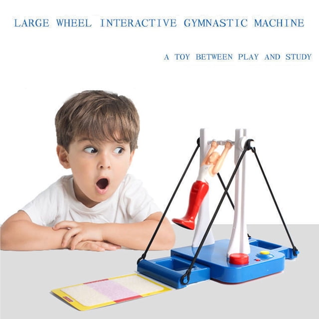 RXIRUCGD Home Decor Gymnastics Horizontal Bar Little Toy Flip Gymnastics Machine Game Children's Desktop Toys