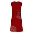 thumbnail image 5 of Penkiiy Robes d'Été pour Femmes 2024 Décontractées Ajustées Amples Couleur Unie Col Rond Tempérament Élégantes Robes Dos Nu 2TG Rouge, 5 of 5