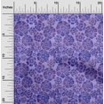 thumbnail image 2 of oneOone Polyester Spandex Violet Fabric Floral Craft Projects Decor Fabric Printed By The Yard 56 Inch Wide, 2 of 4