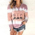 thumbnail image 1 of Jolis Hauts d'Été pour Femmes Imprimé à Nouer Patchwork T-Shirt à Col Rond T-Shirt Décontracté Blouse Hauts Blouses Chic pour Femmes en Liquidation, 1 of 7