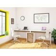 thumbnail image 5 of Nexera Liber-T 3-Drawer Filing Cabinet, White And Walnut, 5 of 5