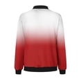thumbnail image 5 of Swstbby Liquidation d'Économies d'Automne! Vestes d'Automne pour Femmes, Chandail à Manches Longues Ample pour Femmes avec Fermeture Éclair, Veste Décontractée en Grosse Maille Style Baseball Rouge G, 5 of 5