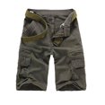 thumbnail image 4 of Birdeem Men Casual Solid Fashion Zipper Button Pockets Cropped Cargo Shorts, 4 of 9
