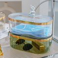 thumbnail image 4 of Multipurpose Storage Box with Lid Transparent Acrylic Cute Bear Face Shield Container Case Household Supplies, 4 of 8