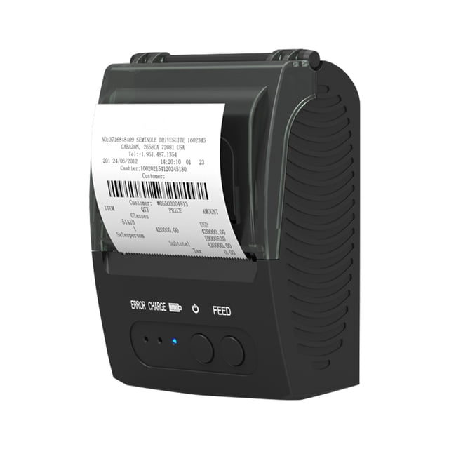 BISOFICE 58mm Wireless Thermal Receipt Printer, POS-5811DD Portable 2 Inch Bill Printer with USB & Bluetooth Connectivity, 90mm/s High-Speed Printing, 203dpi Resolution, 2000mAh Rechargeable Battery,