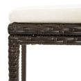 thumbnail image 5 of vidaXL Ensemble de Bar de Jardin 5 Pcs avec Coussins en Rotin Poly Brun, 5 of 5