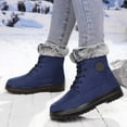 thumbnail image 3 of Mepaouo Bottes d'Hiver pour Femmes à la Cheville, Imperméables, à Lacets, Bottillons de Randonnée Antidérapants, Chaussures de Marche d'Extérieur, 3 of 7