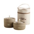 thumbnail image 2 of Big Deals！ Sueyeuwdi 0 Portable Insulated Lunch Container Set Stackable Stainless Steel Food Container With Thermal Bag Upgrade Food Storage Container Boxes For School Work Picnic Travel 200, 2 of 9
