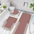 thumbnail image 4 of Ohufall 47in 3 Piece Bathroom Mat Set Rubber Back Non Slip Super Absorbent Washable For Home Hotel Shower, 4 of 9
