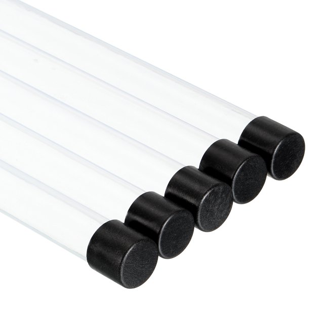Unique Bargains 55cm Length Fishing Floating Tube, 5 Pack 17mm Inner Dia Plastic Round Fix Fish Buoy Tubing, Clear