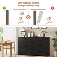 thumbnail image 4 of Dresser for Bedroom, Modern 6 Drawer Dresser for Bedroom, Wide Wood Chests of Drawers Storage With Metal Handle for Entryway, Hallway,Living Room, 4 of 7