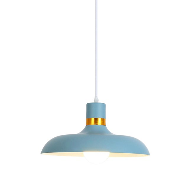 Modern Minimalism Colorful Pendant Light Fixture, Simple Metal Aluminum Pendant Lighting, Retro Farmhouse Pendant Lamp, Pendant Light for Over Dining Room Table Kitchen Island Cafe