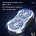thumbnail image 4 of braveheart Portable Electric Shaver For Men Mini Shaver With Stainless Rotating Blade Removing Leg Hair Beard grey, 4 of 6