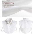 thumbnail image 5 of Perle de Diamant Faux Col Peterpan Faux Col Demi-Chemise, Taille Unique Blanc, 5 of 5