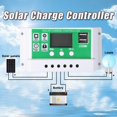 thumbnail image 3 of Labymos 30A Solar Controller 12/24V PWM Solar Panel Controller Battery Intelligent Regulator with Dual USB Port Adjustable Parameter LCD Display Timer Setting, 3 of 5
