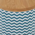 thumbnail image 4 of Design Imports CAMZ14118 Ceramic Treat Canister, Teal Chevron, 4 of 4