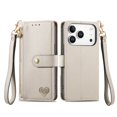 thumbnail image 2 of GANGXUN Wallet Case for iPhone 17 Pro , PU Leather Flip Cover with Card Slots, Zipper Pocket, Wrist Strap and Stand Function, 2 of 6