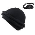 thumbnail image 2 of Turban Cap For Men Stretch Head Wraps Elastic Turban Scarf Tie For Hair Pre-Tied, 2 of 13
