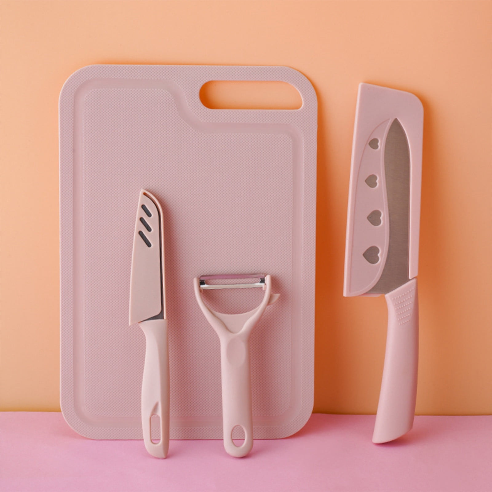 TopLLC Kitchen Accessories,Home And Kitchen,Kitchen Tools,Kitchen Sets With Chopping Board Fruit Knife Set Scissors Vegetable Knife Paring Knife Case Kitchen Portable Knife Set Cookware Packs