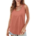 thumbnail image 1 of Dealovy Womens Tank Tops Sleeveless Casual Summer Solid Color Loose Fitted Casual Flowy Basic Tees Outfits, 1 of 7