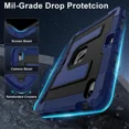 thumbnail image 3 of Case for iPad Air 11 Inch M3 2025 M2 2024 / iPad Air 5th 2022 / iPad Air 4th Generation 2020 10.9 Inch, Shockproof Protective Cover with Kickstand Shoulder Strap, 3 of 7