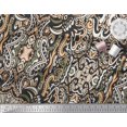 thumbnail image 3 of Soimoi Georgette Viscose Fabric Floral & Paisley Decorative Print Fabric by The Yard 42 Inch Wide, 3 of 3