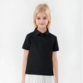 thumbnail image 4 of YUNAFFT Polos pour Enfants Été Décontracté Couleur Unie Manches Courtes Col Rond Lot de 2 Style Décontracté de Tous les Jours, 4 of 9