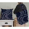 thumbnail image 5 of Soimoi Blue Velvet Fabric Arrow Symbol Printed Fabric 1 Yard 58 Inch Wide, 5 of 5