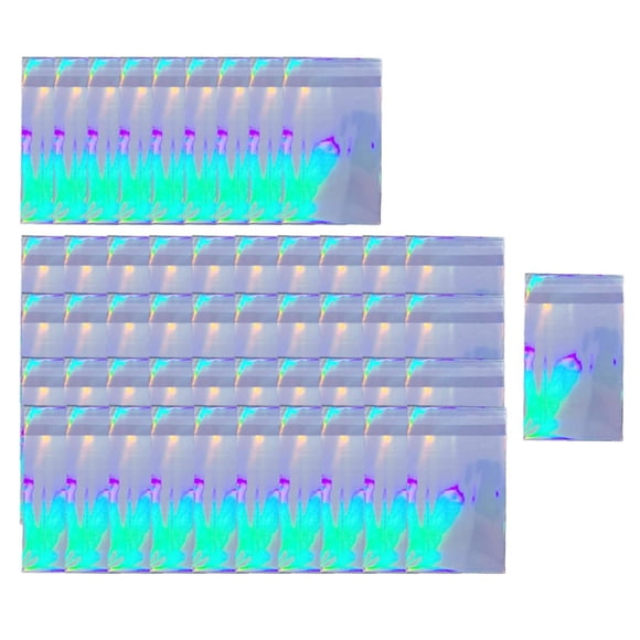 lionlar 50Pcs Holographic Card Sleeve, Game Card Holder, card for photo Sleeves, Sports