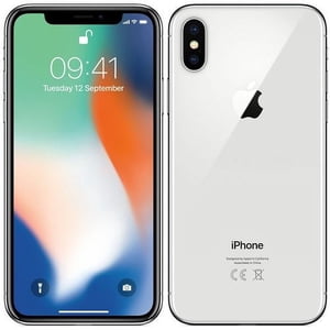 Restored Apple iPhone X - 256GB Silver - Fully Unlocked Smartphone (Refurbished)