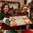thumbnail image 1 of Holiday Baking Kit with Heat Resistant Silicone Gloves Wood Rolling Pin and Scraper Christmas Themed Tools for Making Cookies Breads and Pastries Kitchen Essentials for Festive Cooking, 1 of 6
