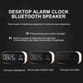 thumbnail image 4 of EGNMCR Réveil Horloge Murale Réveil Haut-Parleur Sans Fil Bluetooth Caisson de Basses Nouveau Ingénieux Haut-Parleur de Chevet Réveil, 4 of 9