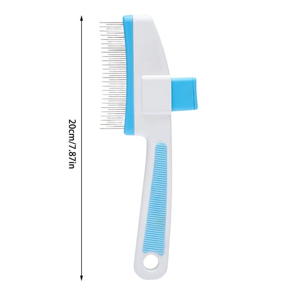 Pet Hair Removal Comb Flea Comb Cat Brush With Release Button Cat Grooming Brushes For Indoor Cats Shedding Cleaning Shedding Pet Hair Remover For Dogs Cats Pet Grooming Brush T
