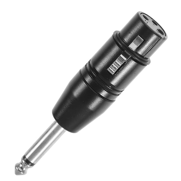KAKOWELY Mono 6.35mm Male to XLR Female Audio Adapter High Fidelity Sound Easy Plug and Play Audio Adapter Portable Audio Adapter3.35"X0.79"X0.79"