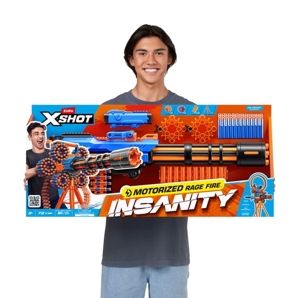 XSHOT Insanity Motorized Rage Fire (72 Darts) by ZURU - Walmart.ca