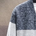 thumbnail image 5 of Mikilon Cardigan Tricoté à Fermeture Éclair pour Hommes, Chandail Épais à Col Montant, Doublé en Molleton, Chaud, 5 of 5