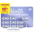 thumbnail image 1 of Gillette Venus Extra Smooth Contour Women’s Razor Blades, 5-Bladed Razor Refills, 1 of 13