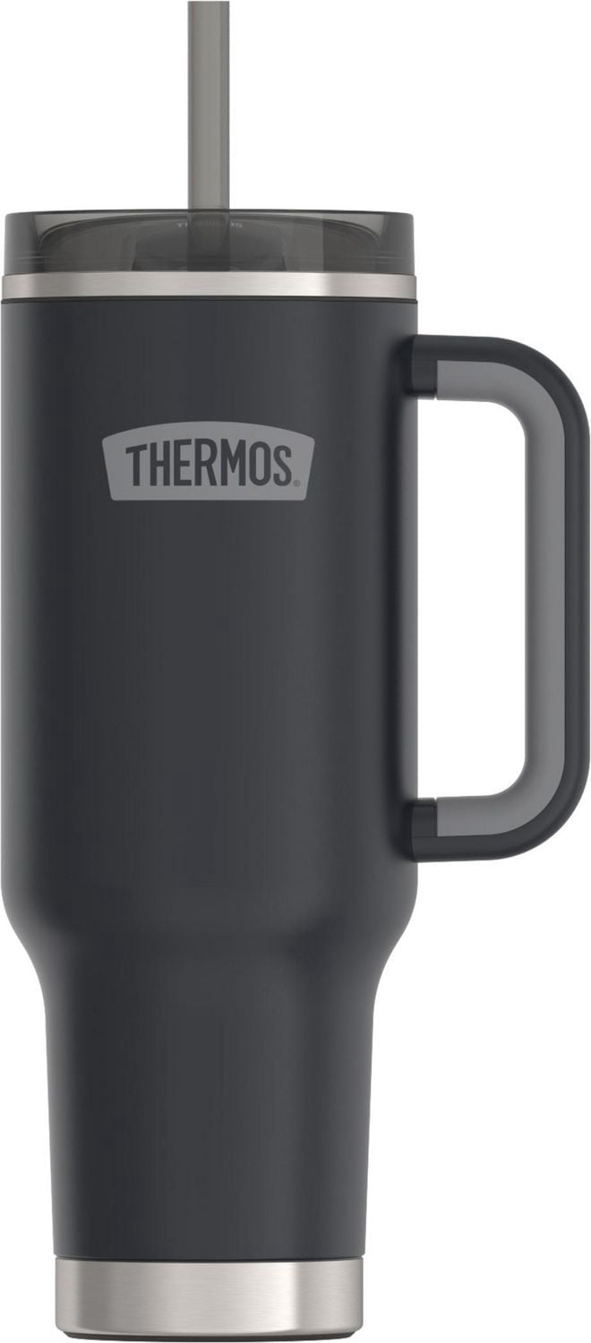 Tasse Isotherme en Acier Inoxydable Thermos de 40 oz avec Paille, Granit
