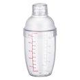 thumbnail image 1 of Unique Bargains 500ml Shaker à Cocktail en Plastique Transparent Mixeur de Boissons Vin Shaker à Vin Mixeur de Boissons Outils de Bar, 1 of 5