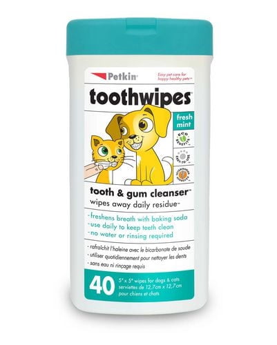 Petkin Lingettes Dentaires - 40 Lingettes