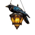 thumbnail image 1 of Gothic Hanging Ornament Catch The Sun Gothic Crow On Lantern Decoration Lantern 2D, 1 of 4