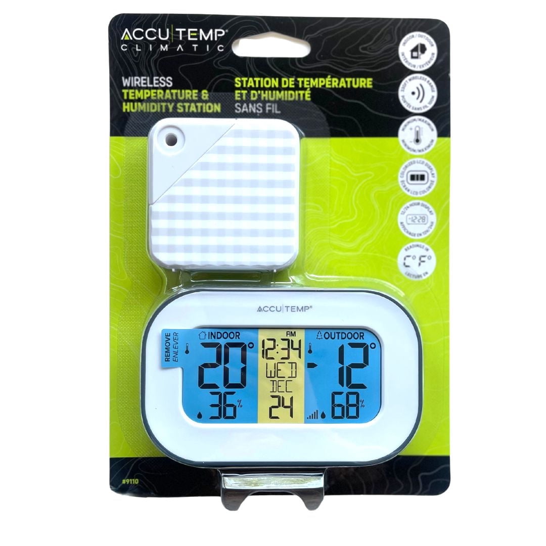 Station de Température et d'Humidité sans fils Accutemp Climatic