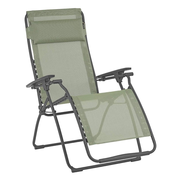 Lafuma LFM3118-8557 Futura Series Fauteuil Inclinable d'Extérieur à Gravité Zéro, Vert