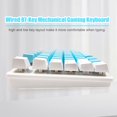 thumbnail image 3 of Mechanical  Wired 87-Key Mechanical Gaming Keyboard Rainbow Backlit Keyboard For  PC Laptop for Game and Office, 3 of 7