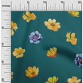 thumbnail image 1 of oneOone Polyester Lycra Fabric Flower Watercolor Printed Fabric 1 Meter 56 Inch Wide, 1 of 4