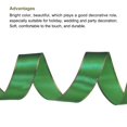 thumbnail image 3 of Unique Bargains 1 Inch 50 Yard Wide Satin Ribbon with Gold Edges Grosgrain Fabric Ribbon for Gift Wrapping, Dark Green, 3 of 7