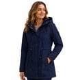 thumbnail image 1 of Reebok Women's Long Softshell Rain Jacket, Sizes XS-XXL, 1 of 6