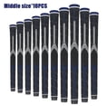 thumbnail image 1 of 10PC Premium Golf Grip â€“ Black Rubber Anti-Slip Handle (Standard/Medium/XL) â€“ High Feedback Golf Club Grip for Enhanced Control Midsize Blue10pcs, 1 of 6